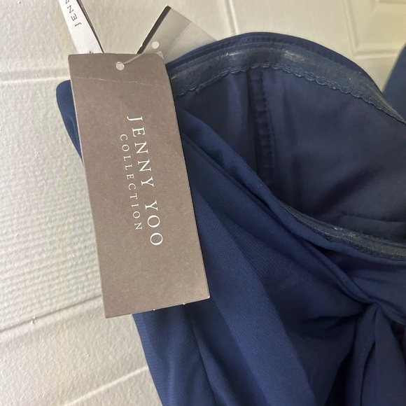 Jenny Yoo Navy Floor Length Bridesmaid Dress - Picture 4 of 6